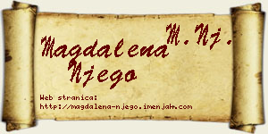 Magdalena Njego vizit kartica